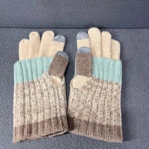 Women’s winter ‎ touch screen wool blend soft knitted warm gloves